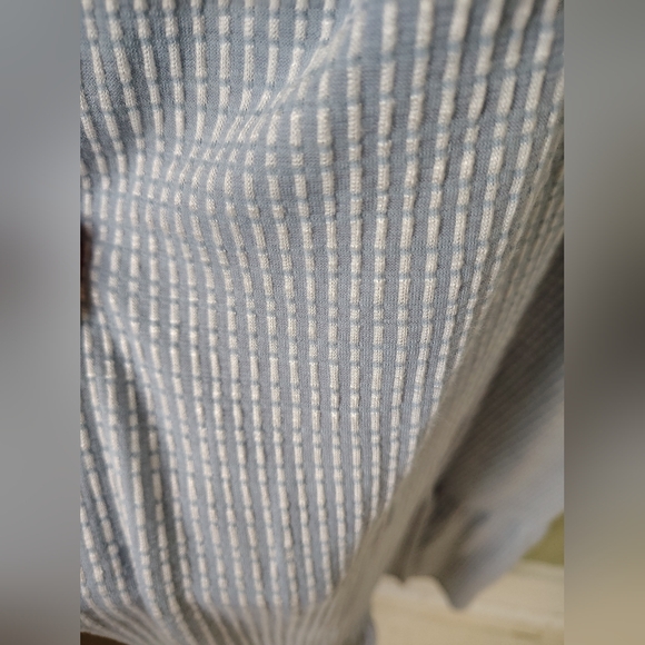 Caution to the Wind Women's Medium Light Blue White Spaghetti Strap Dress - Picture 2 of 6